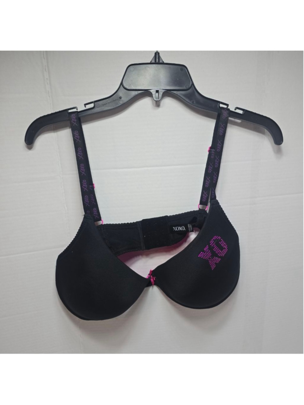 Women's XOXO Black & Pink 40D Push-Up Bra